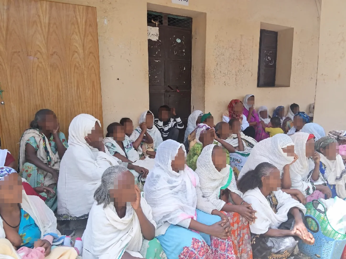 Women gathered at a Wogahta community meeting